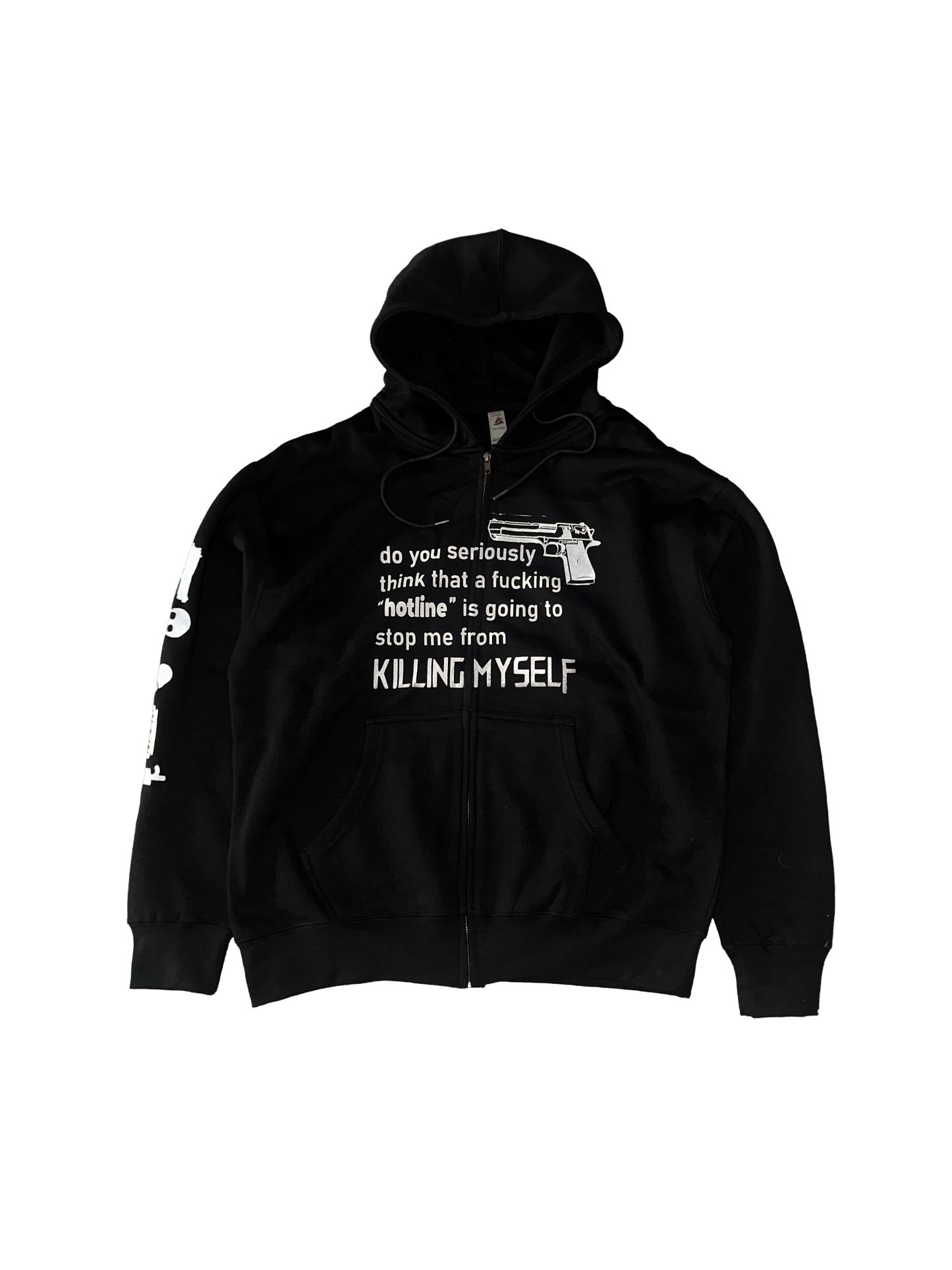 hotline hoodie black (large)