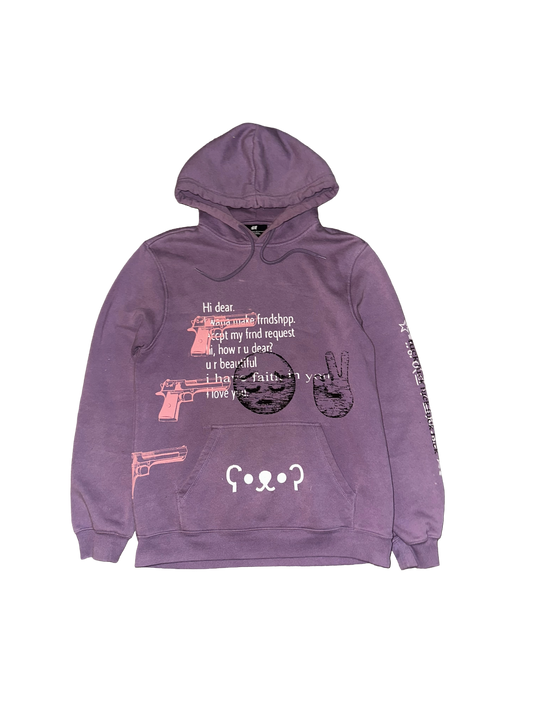 Hi dear. hoodie purple (small)
