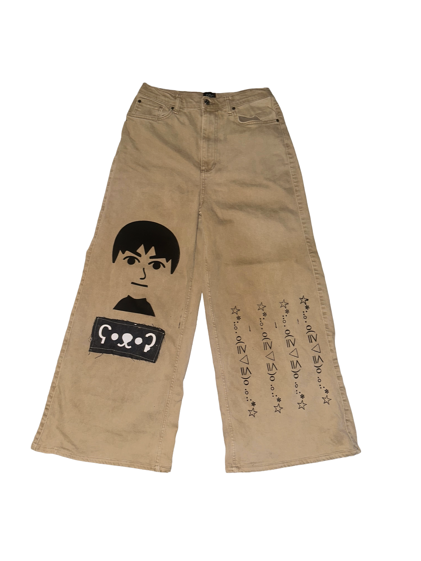 Mii baggy jeans beige (size 31)