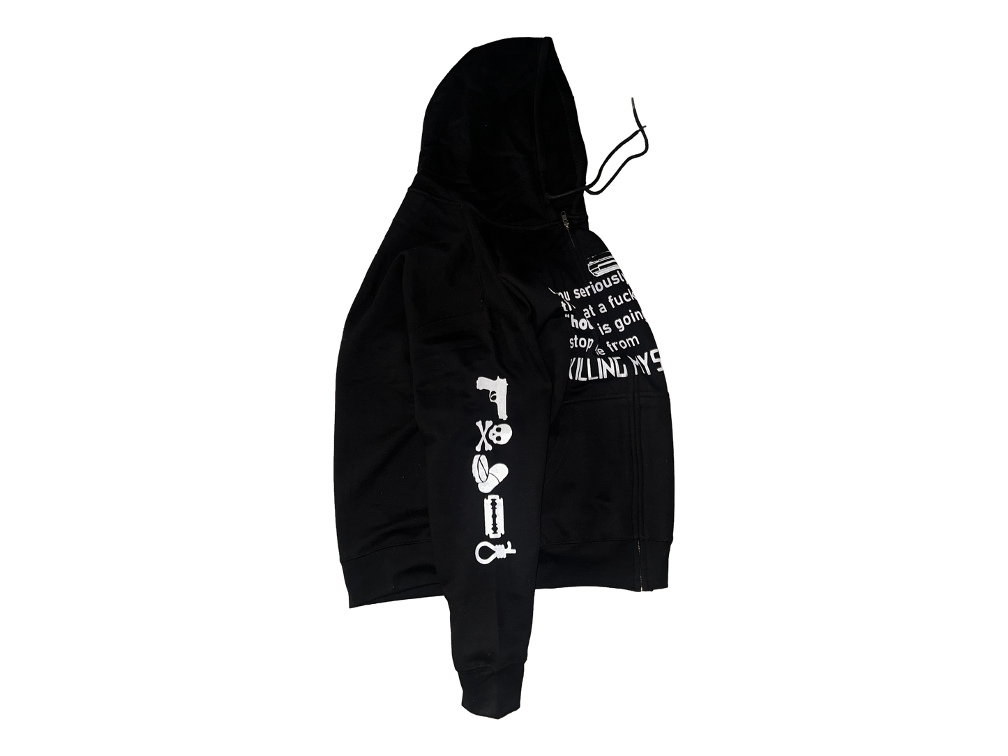 hotline hoodie black (large)