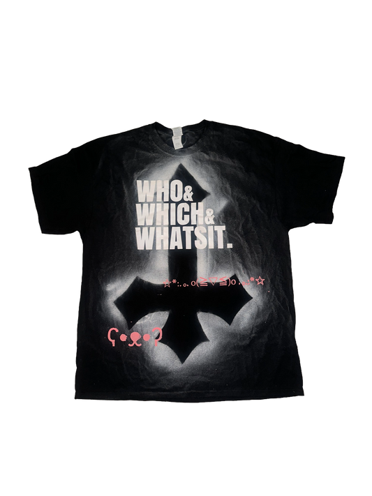 who which what shirt black (xlarge)